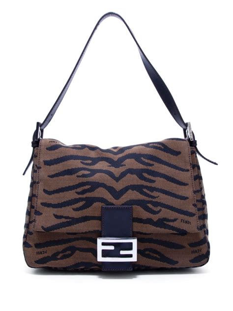 fendi zebra baguette|farfetch fendi bags.